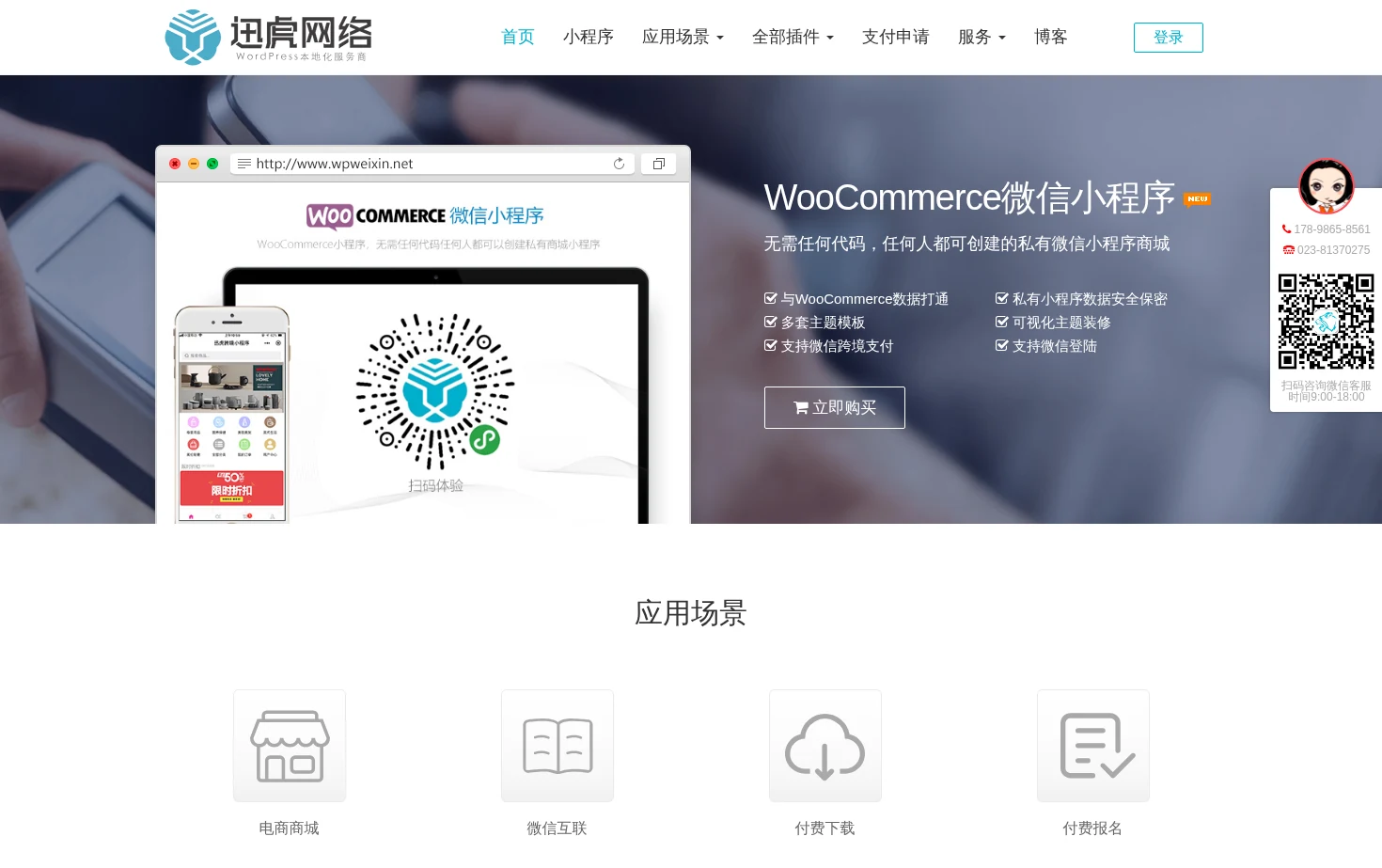 WordPress微信支付宝插件 页面快照